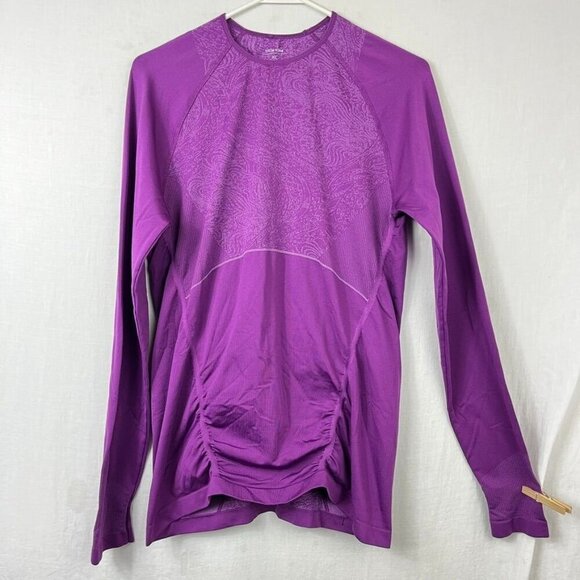 Title Nine Seamless Base Layer 2 Piece Set Womens XL‎ Athletic Nylon Ruched Gym - Picture 2 of 16